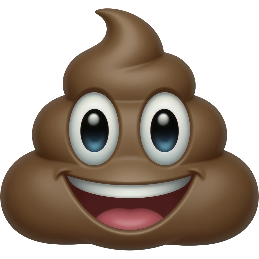 Give me a laughing poop emoji emoji