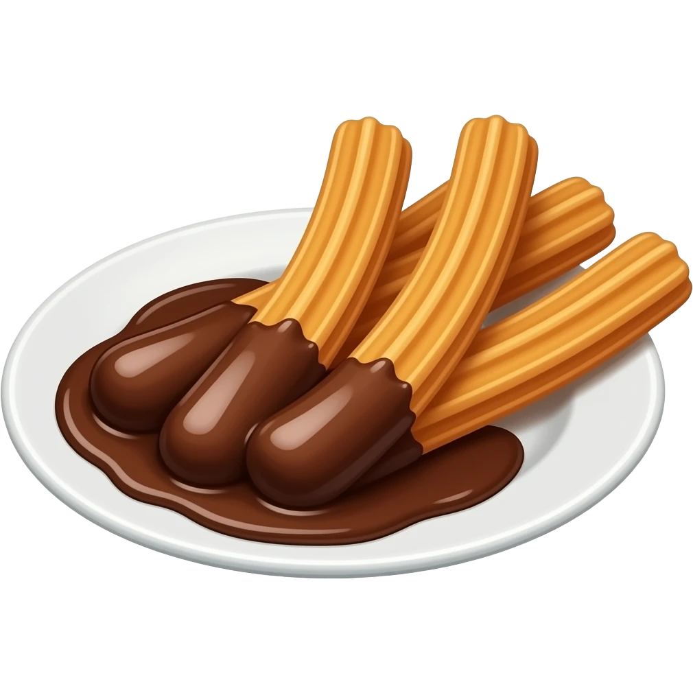 Chocolate con churros emoji