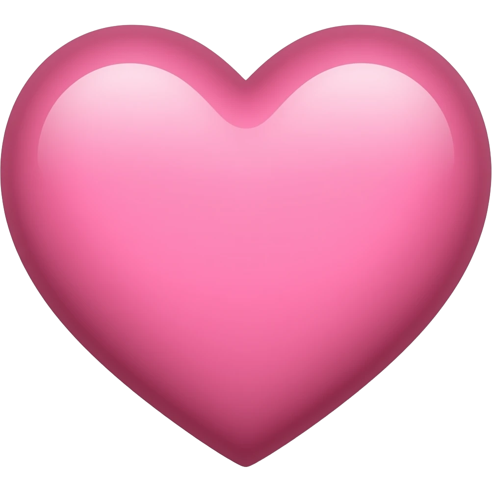 Pink hear emoji