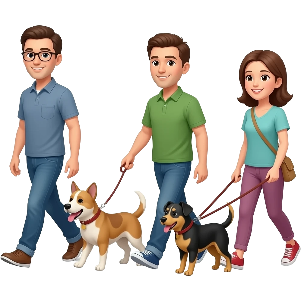dog walkers emoji