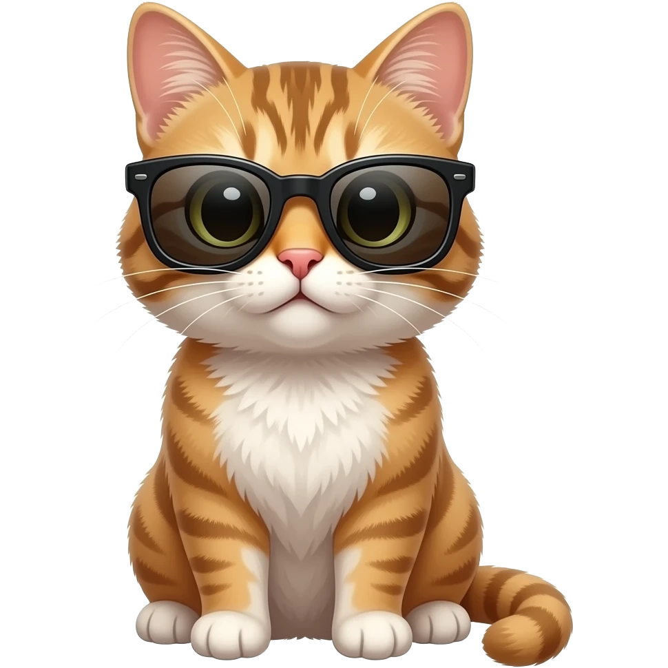 Cat wearing sunglasses emoji