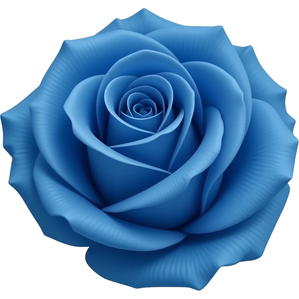 Rosa marchitada azul emoji
