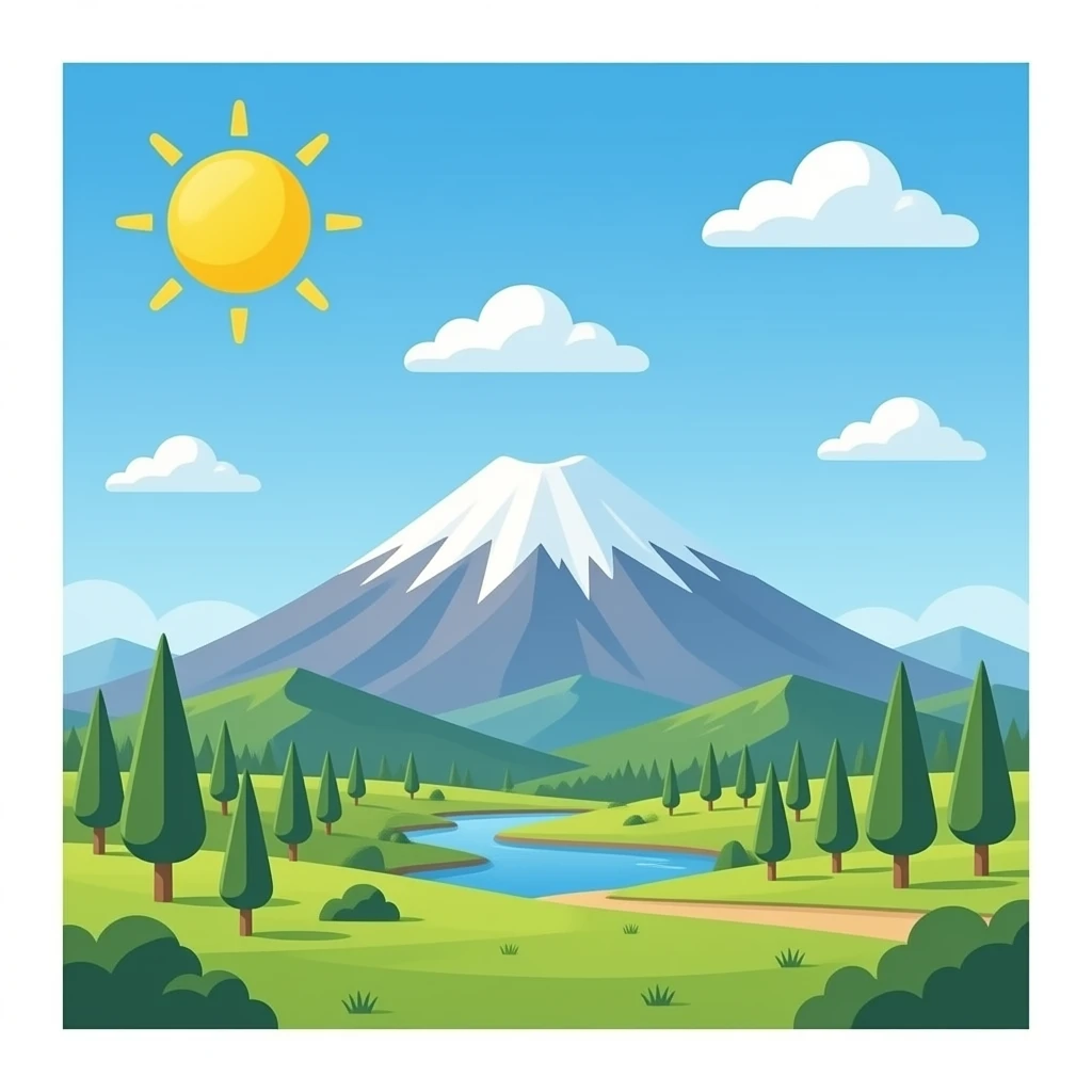 Mount Vesuvius volcano emoji