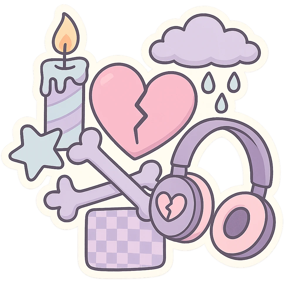 pastel emo objects emoji