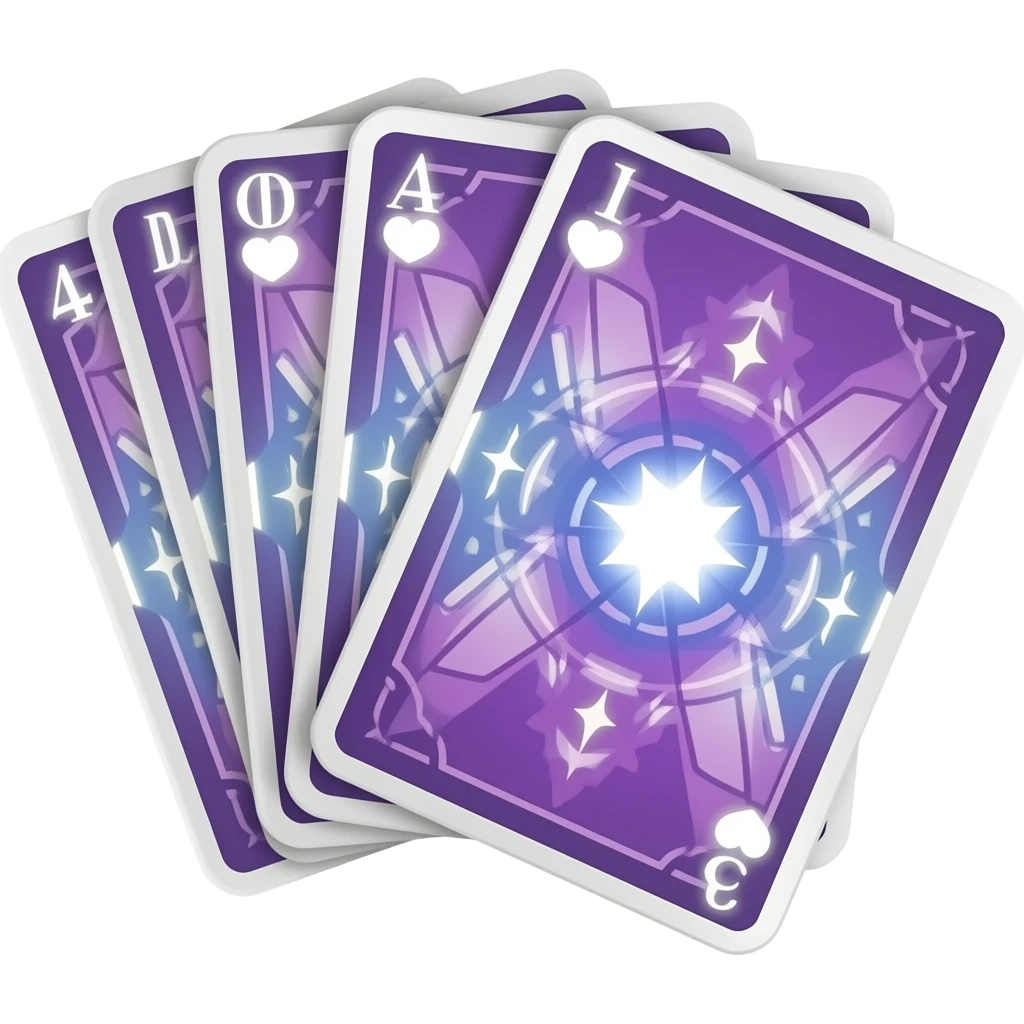 purple magic Tarot card deck emoji