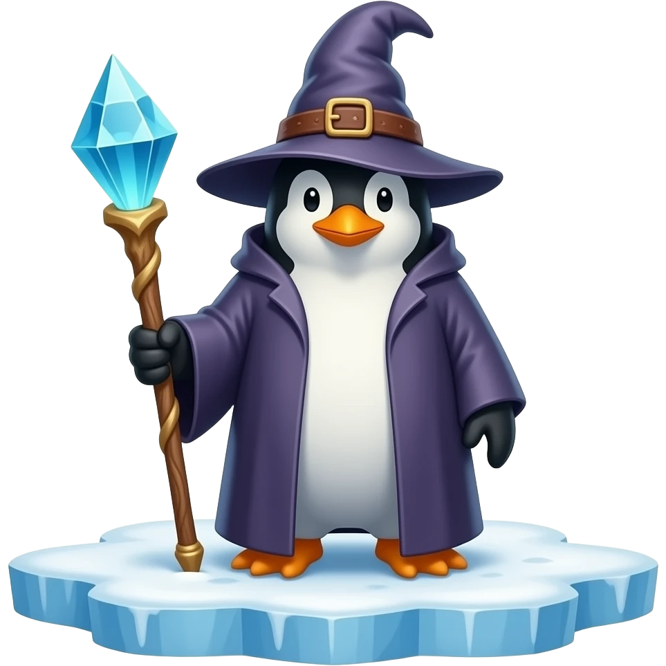Penguin Wizard emoji