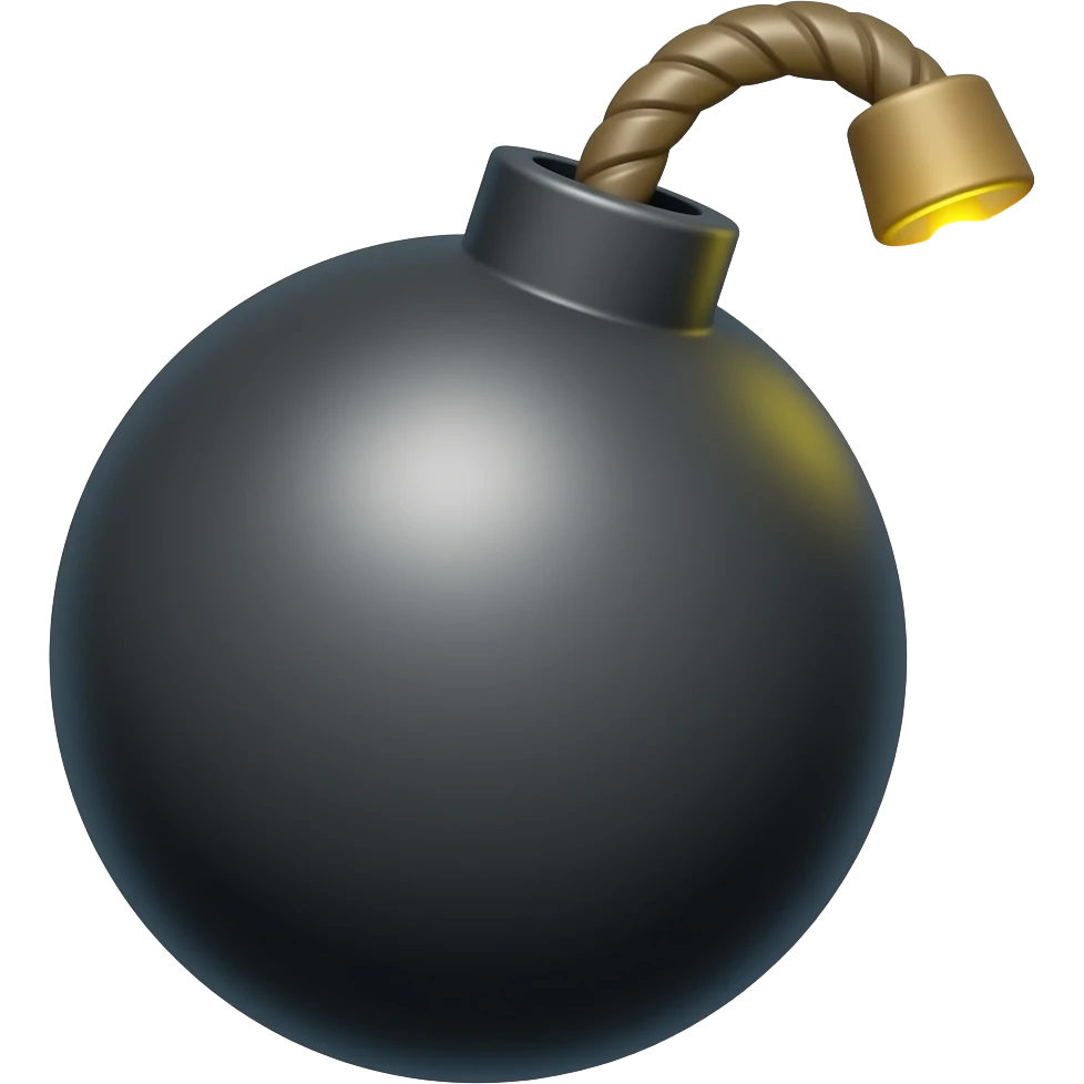 black bomb emoji