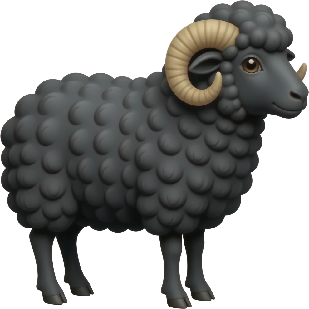 black sheep emoji