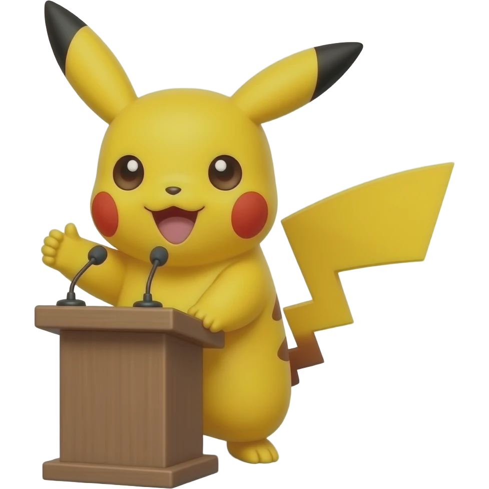 Picachu enorador emoji