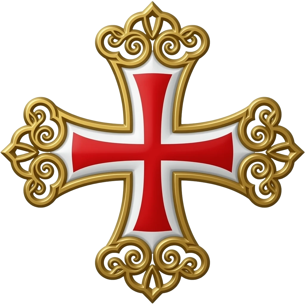 White templar cross emoji