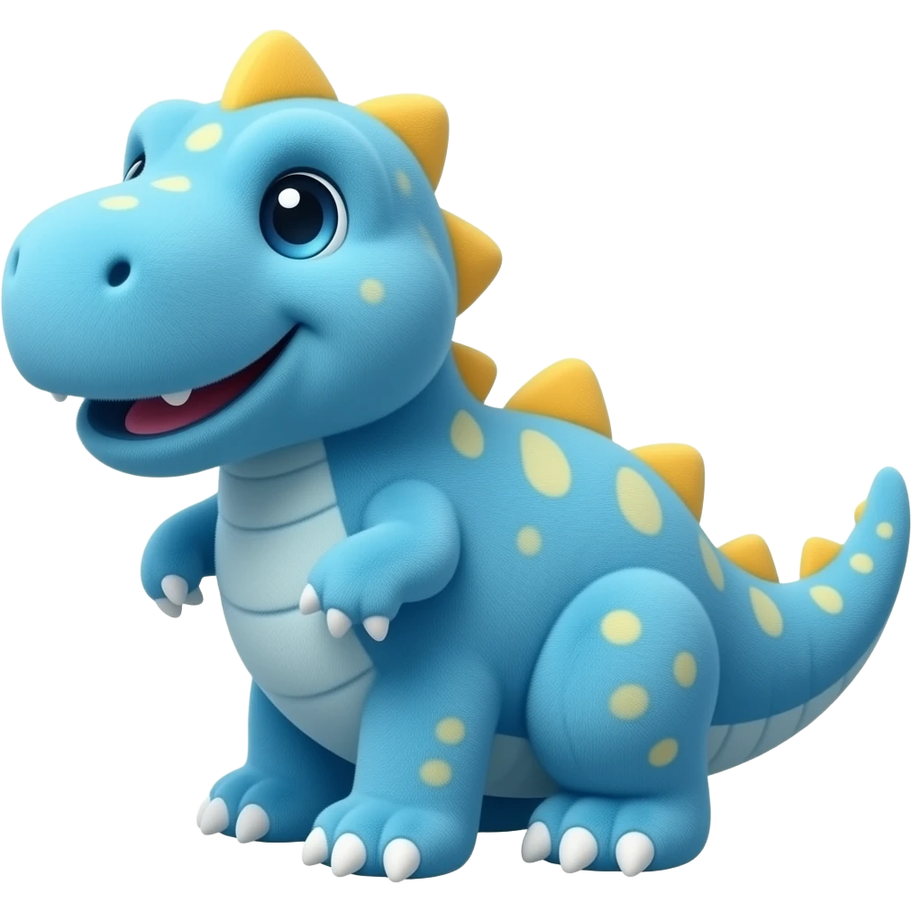 blue stuffed dinosaur emoji