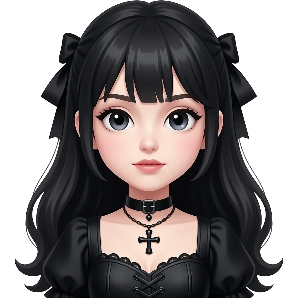 Gothic girl emoji