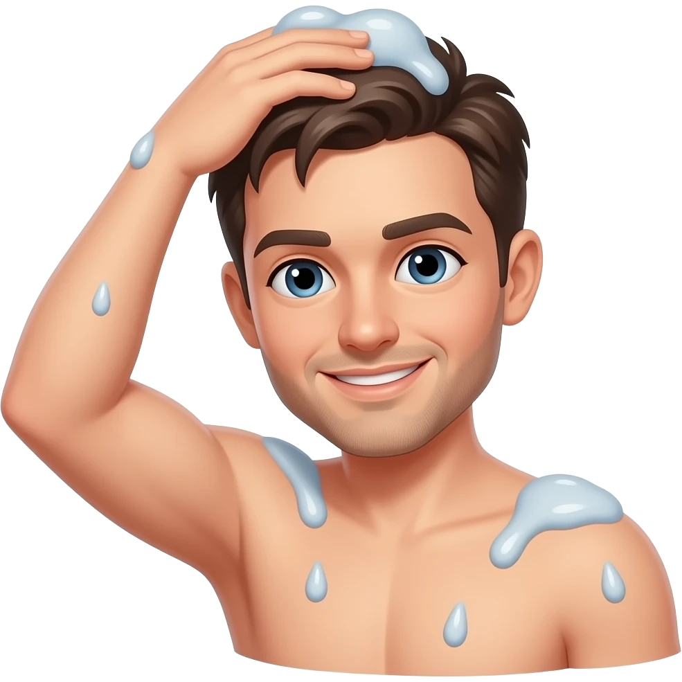 Adam duş alıyor emoji