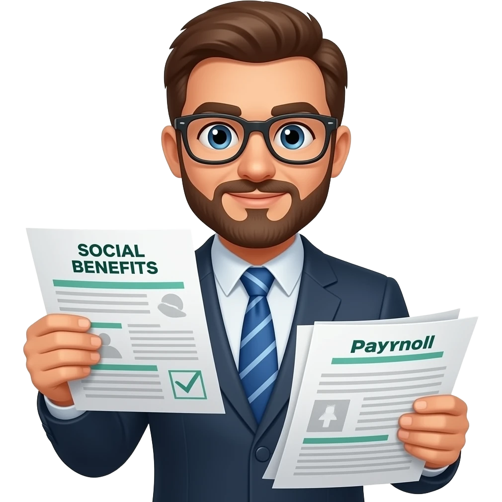 personas de nomina y prestaciones sociales emoji