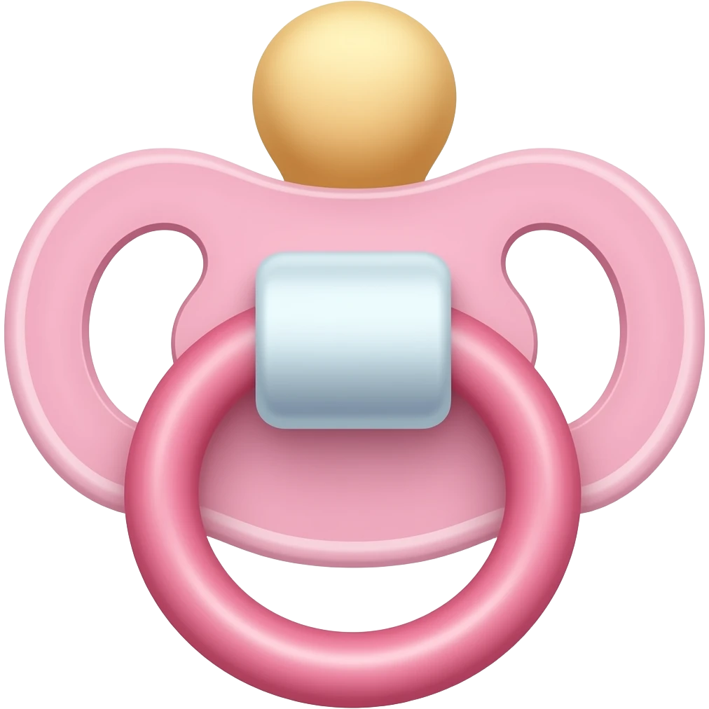light pink baby pacifier emoji