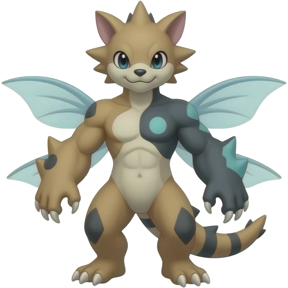 Gabite-Cubone-ExVeemon-Latias-Fakémon-hybrid emoji