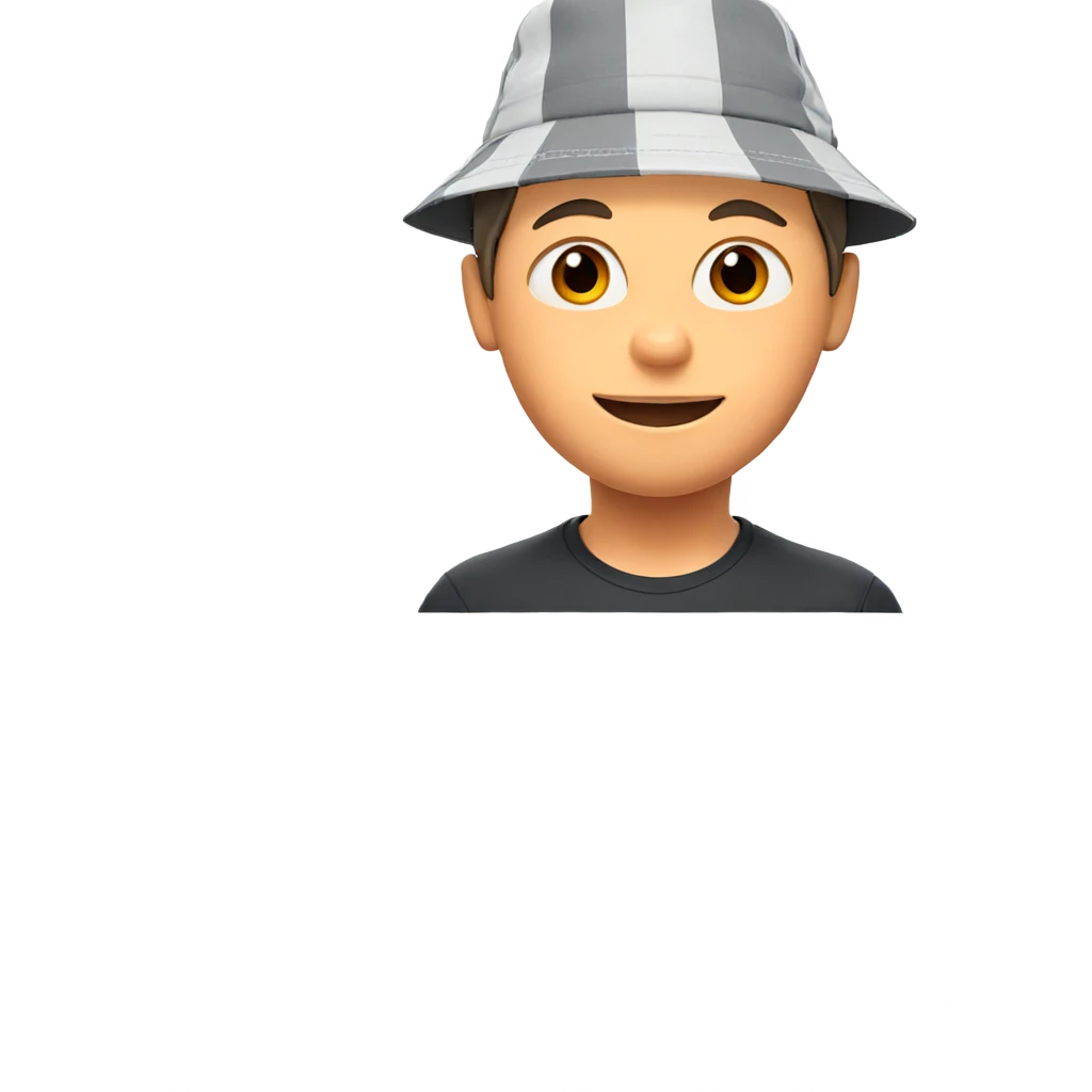 smiling boy with brown eyes emoji