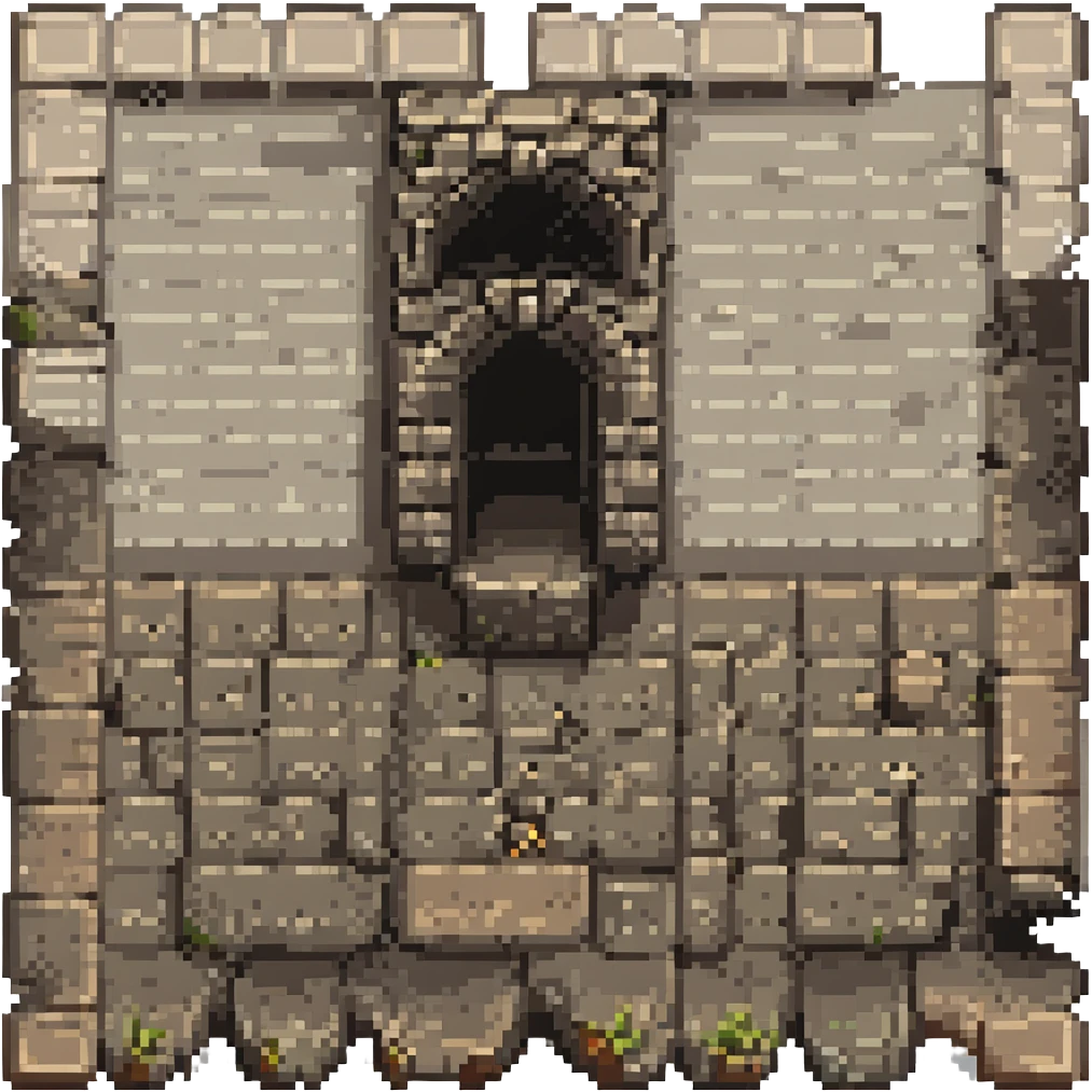 pixel art stone tile, top-down, 16x16 style, simple shading, classic game look emoji
