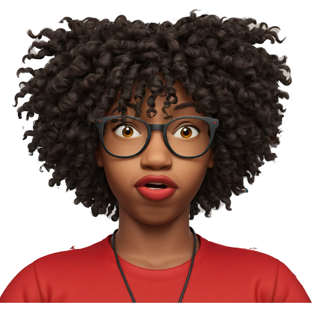 boy in red shirt looking emoji