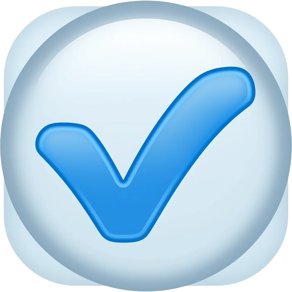 Tiktok blue tick emoji