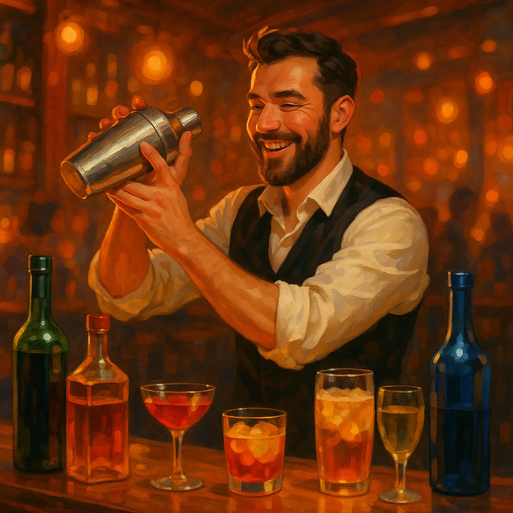 bartender mixing drinks emoji