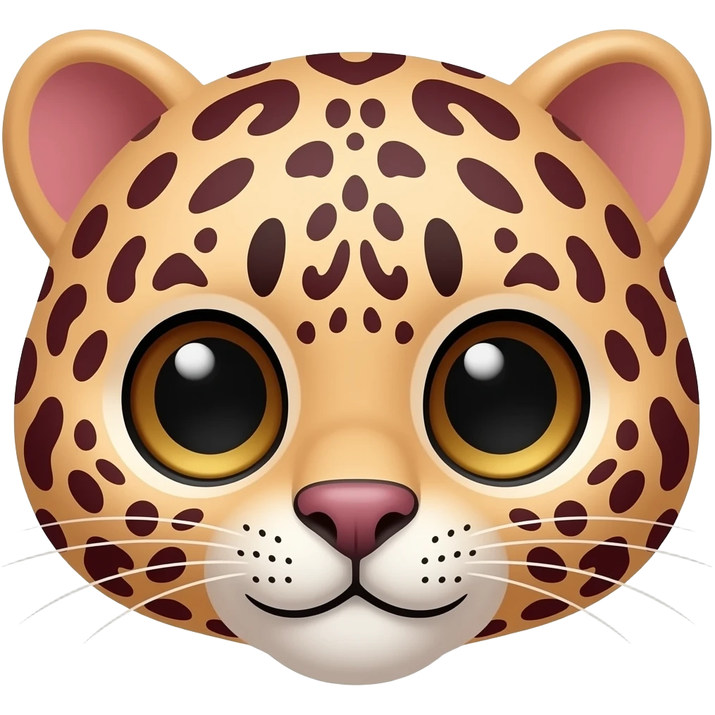 burgundy cheetah print emoji