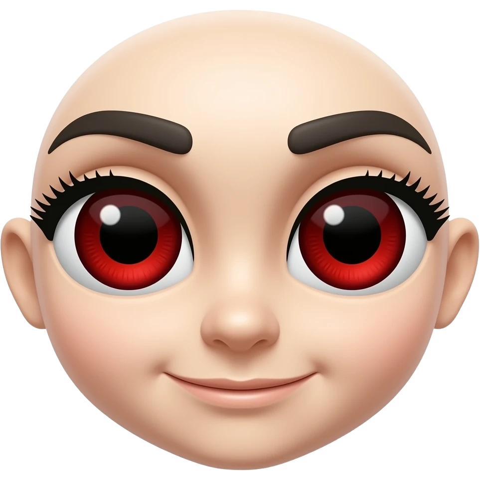 red eyes emoji