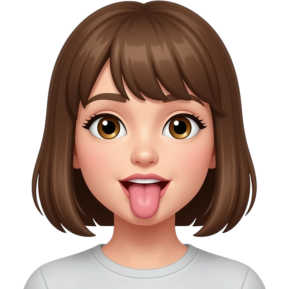 Girl sucking penis emoji