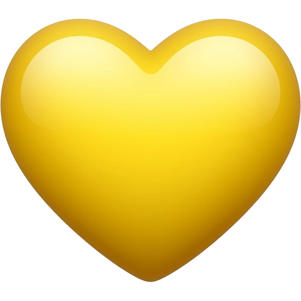 Yellow heart emoji
