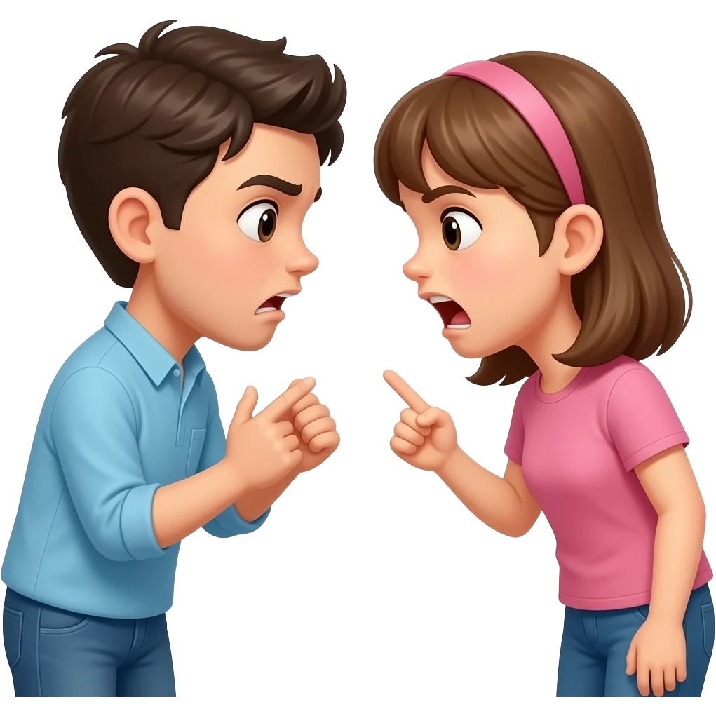 distant siblingsarguing emoji