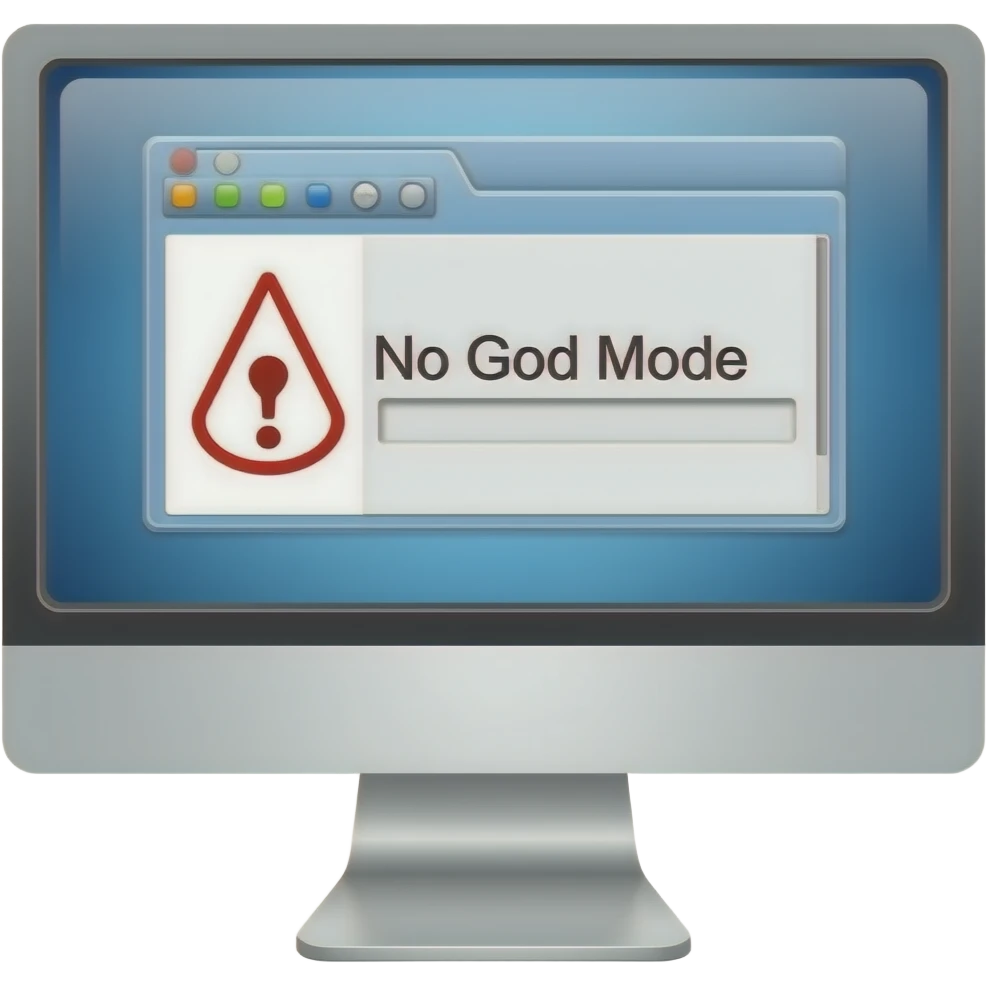 (dont add people) There’s no “god mode” here emoji