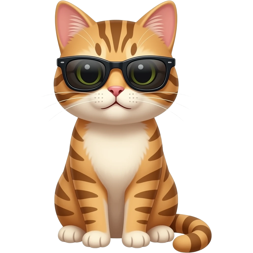 Cat wearing sunglasses emoji