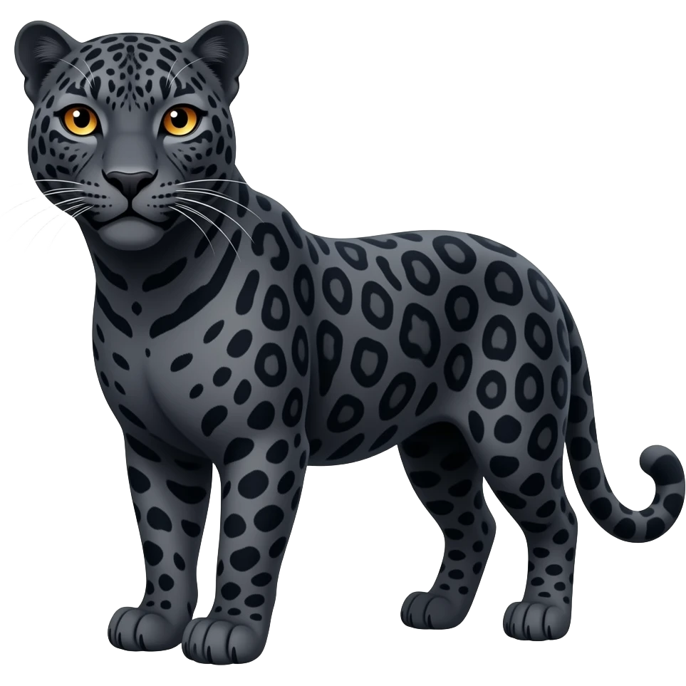 Wild Black leopard emoji