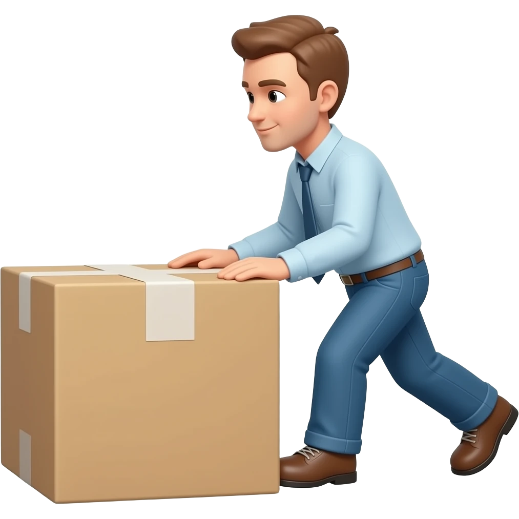 pushing a box emoji
