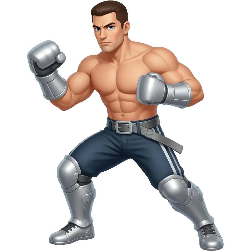 silver belt fighting emoji