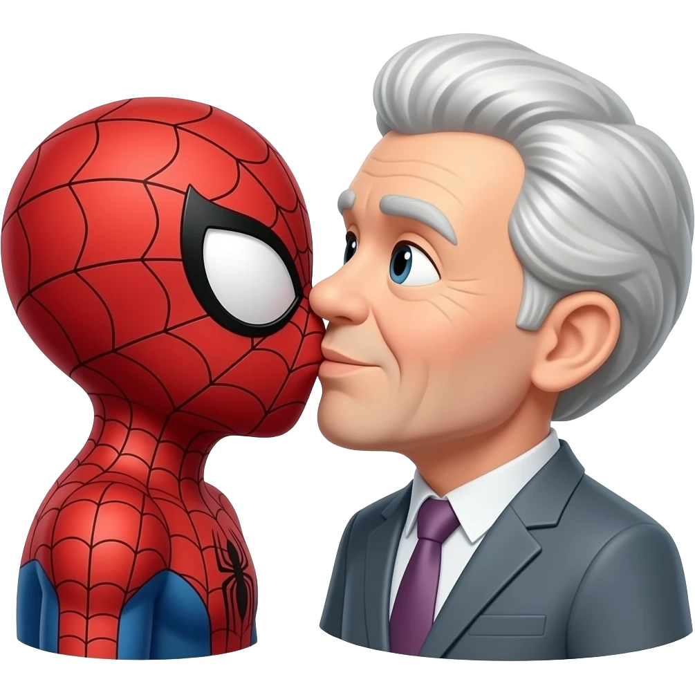 Spider man kissing 67 emoji