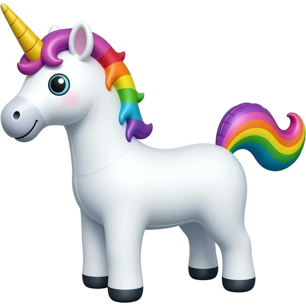 Inflatable unicorn emoji