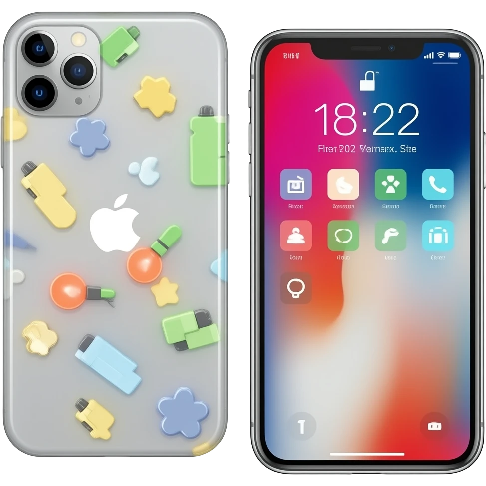 a white Iphone 17 pro max emoji