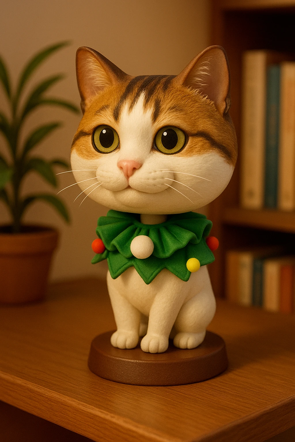 Create a bobblehead with the reference. emoji