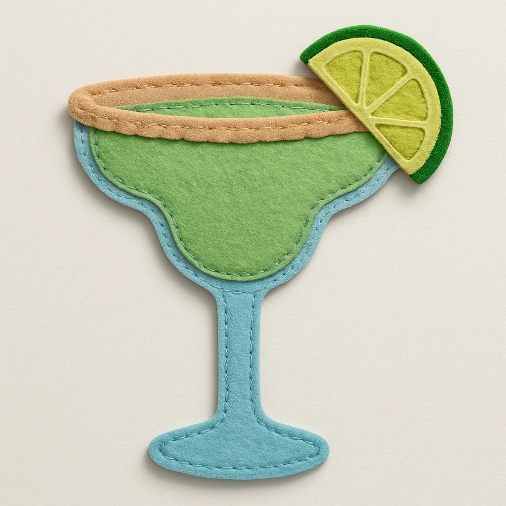 margarita in a margarita glass emoji