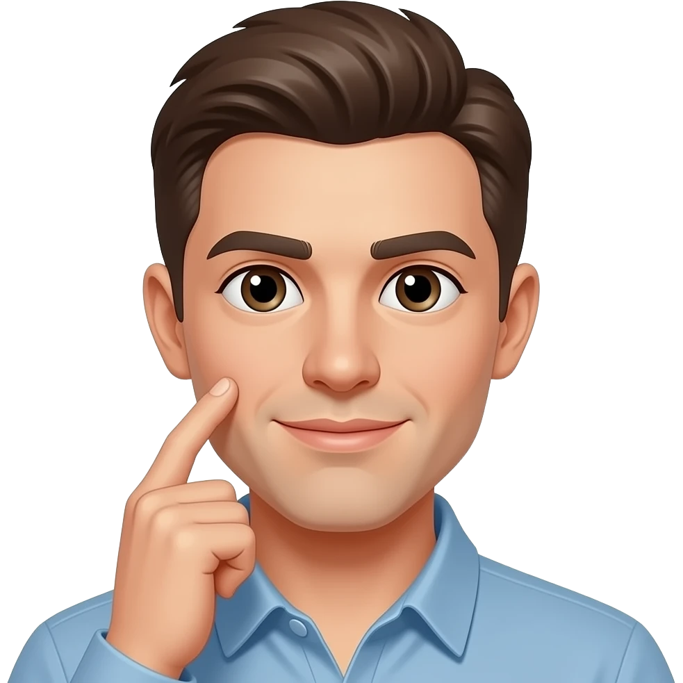 This emoji: 😳 but in the middle he is pressed emoji