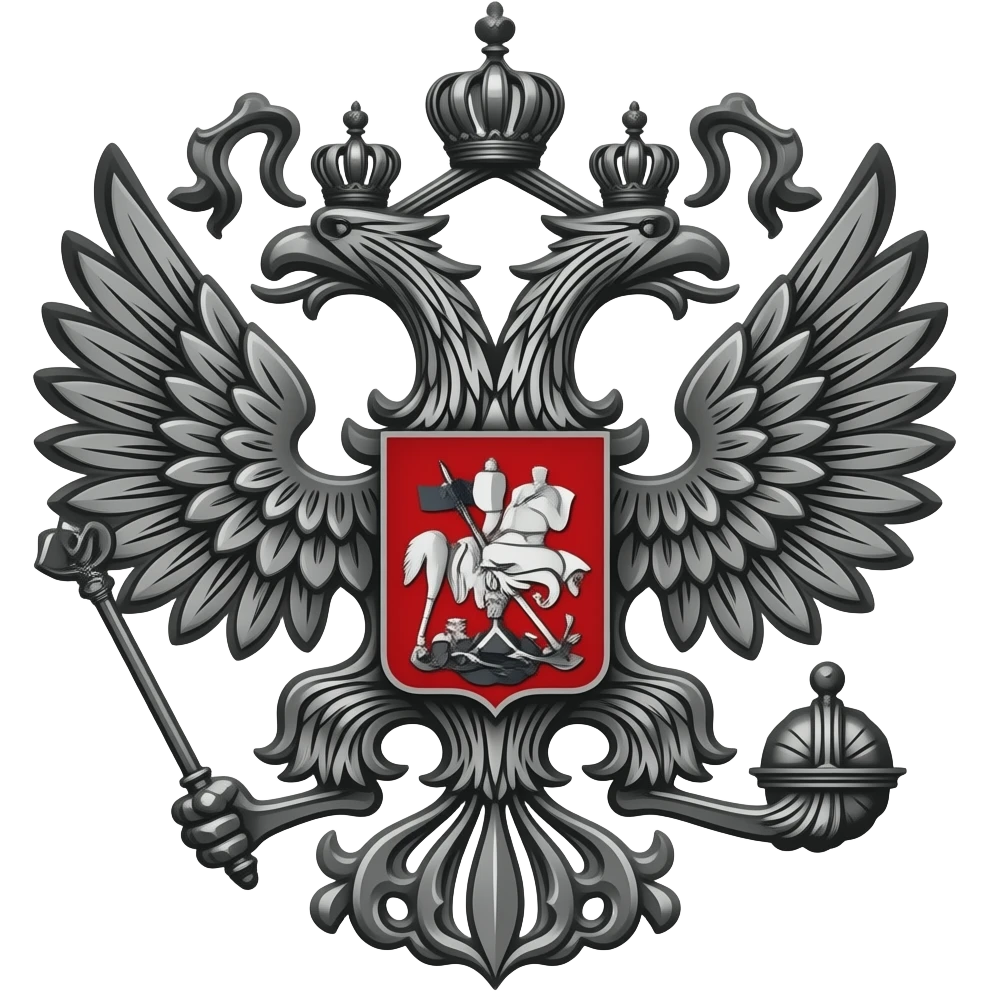 Российский герб черный emoji