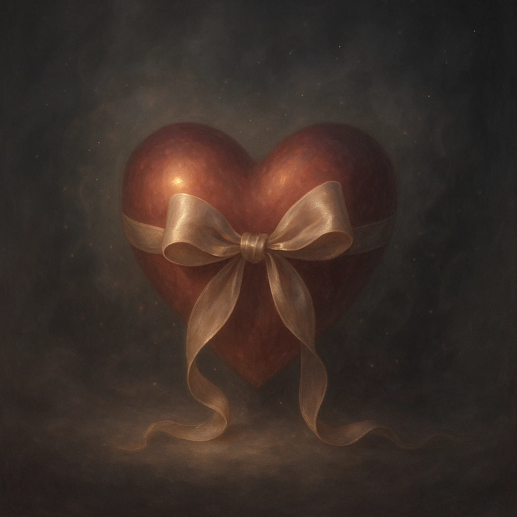 heart with a bowMystify emoji