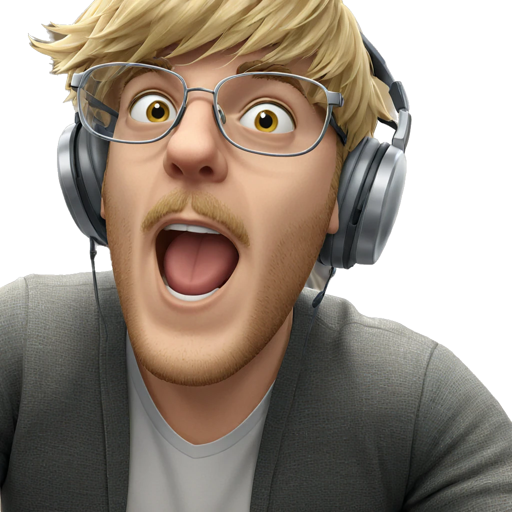 blonde boy with glasses indoors emoji