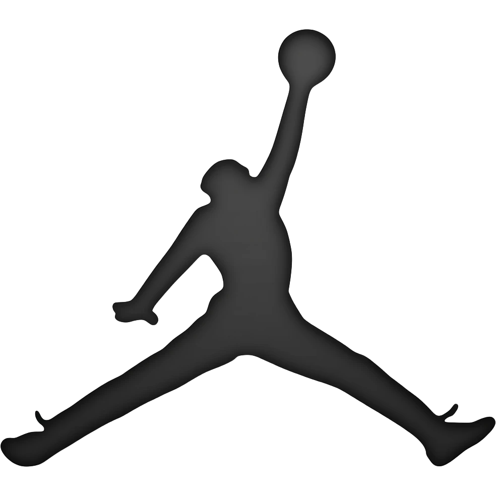 Air jordan bage logo with a Ak47 in the hand emoji