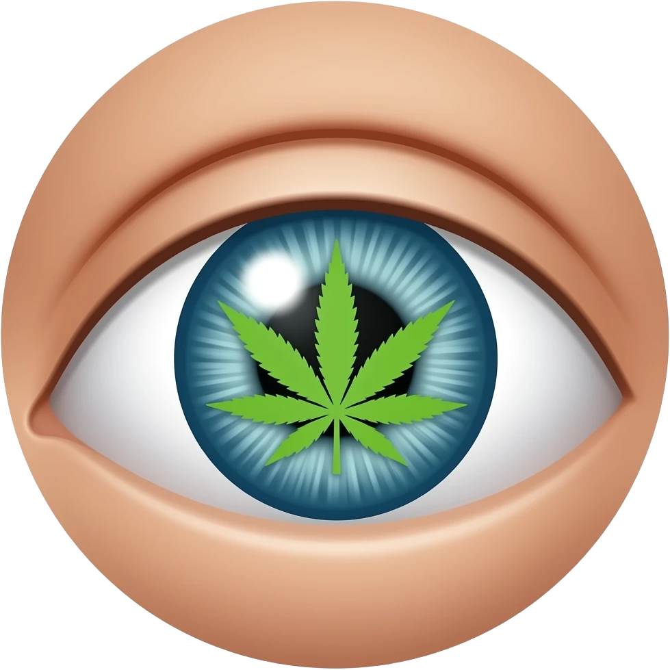 Ojos con thc emoji