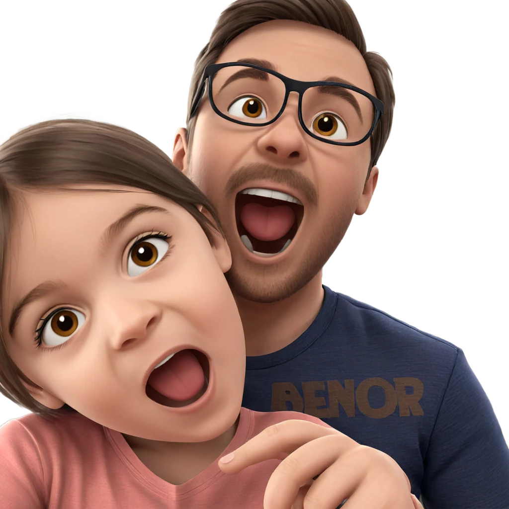 playful siblings indoors together emoji