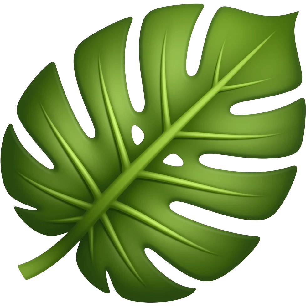 Leaves → pineapple shape emoji