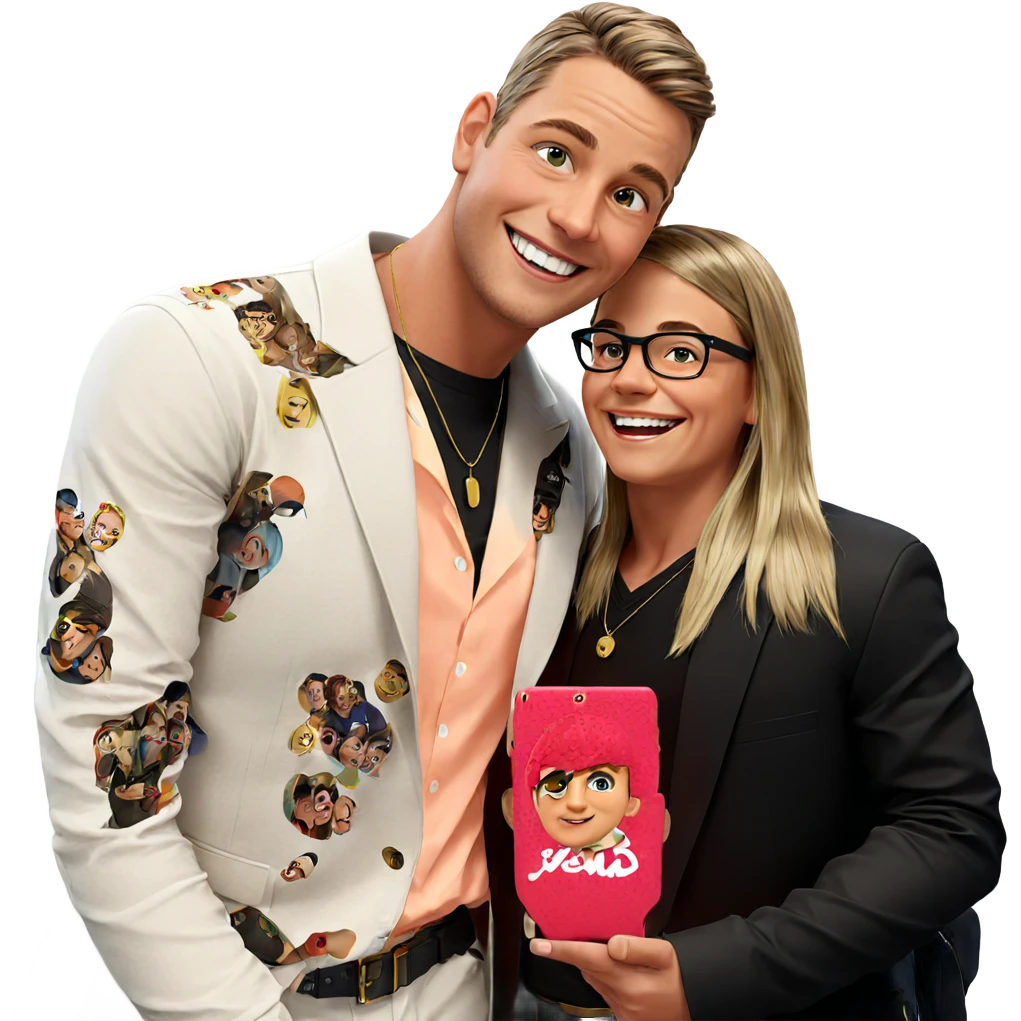 boys with style and smiles emoji