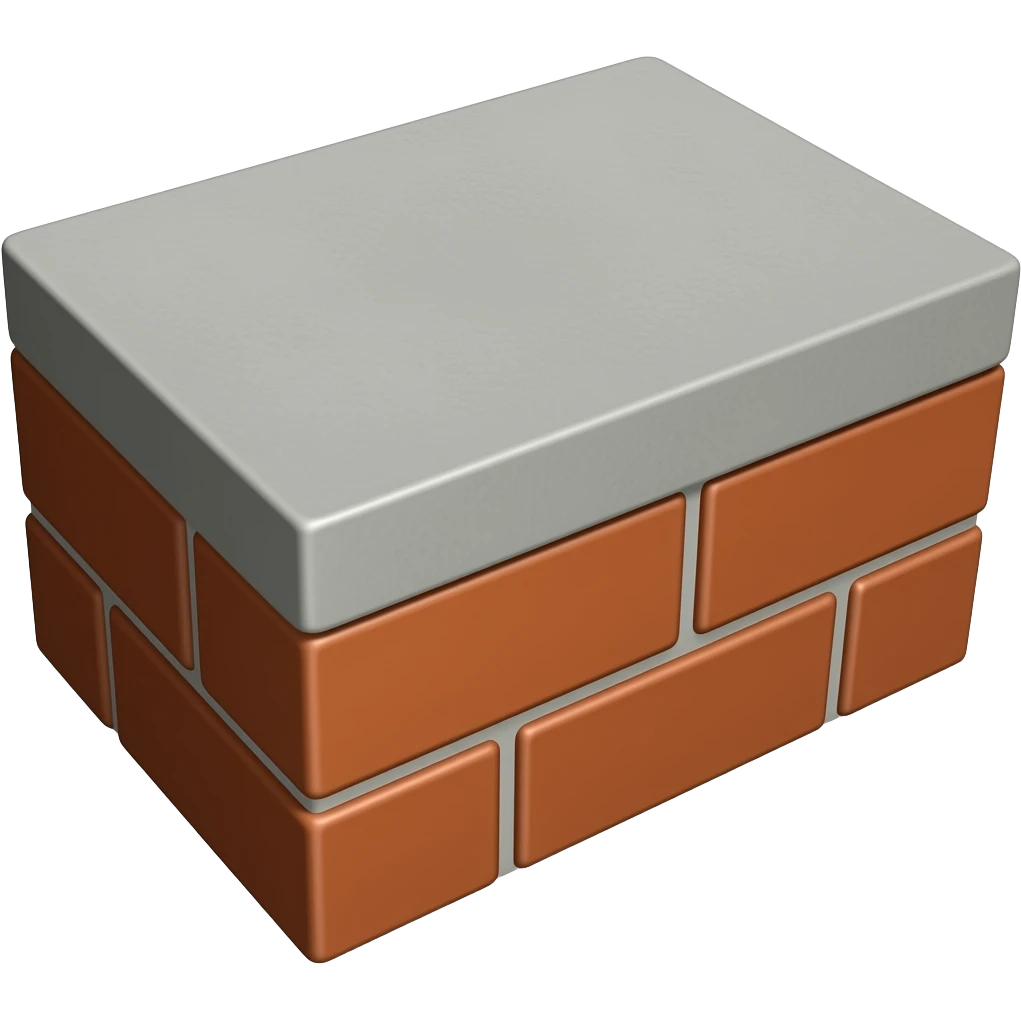 semento colocado en ladrillo emoji